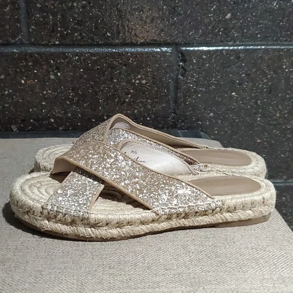 Joie Womens Ianna Espadrille Gold Sandals - Picture 5 of 13